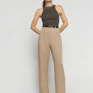 Reformation Mason Pants - Khaki
